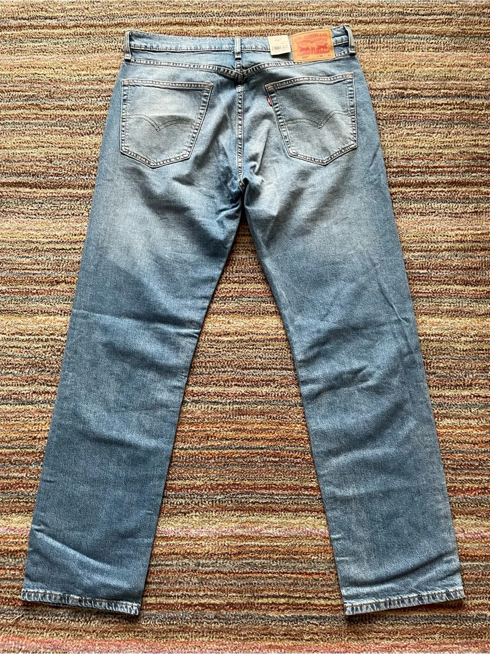 Levi's Men's 505 Regular Stretch Light Blue Jeans 36x32 NWT
